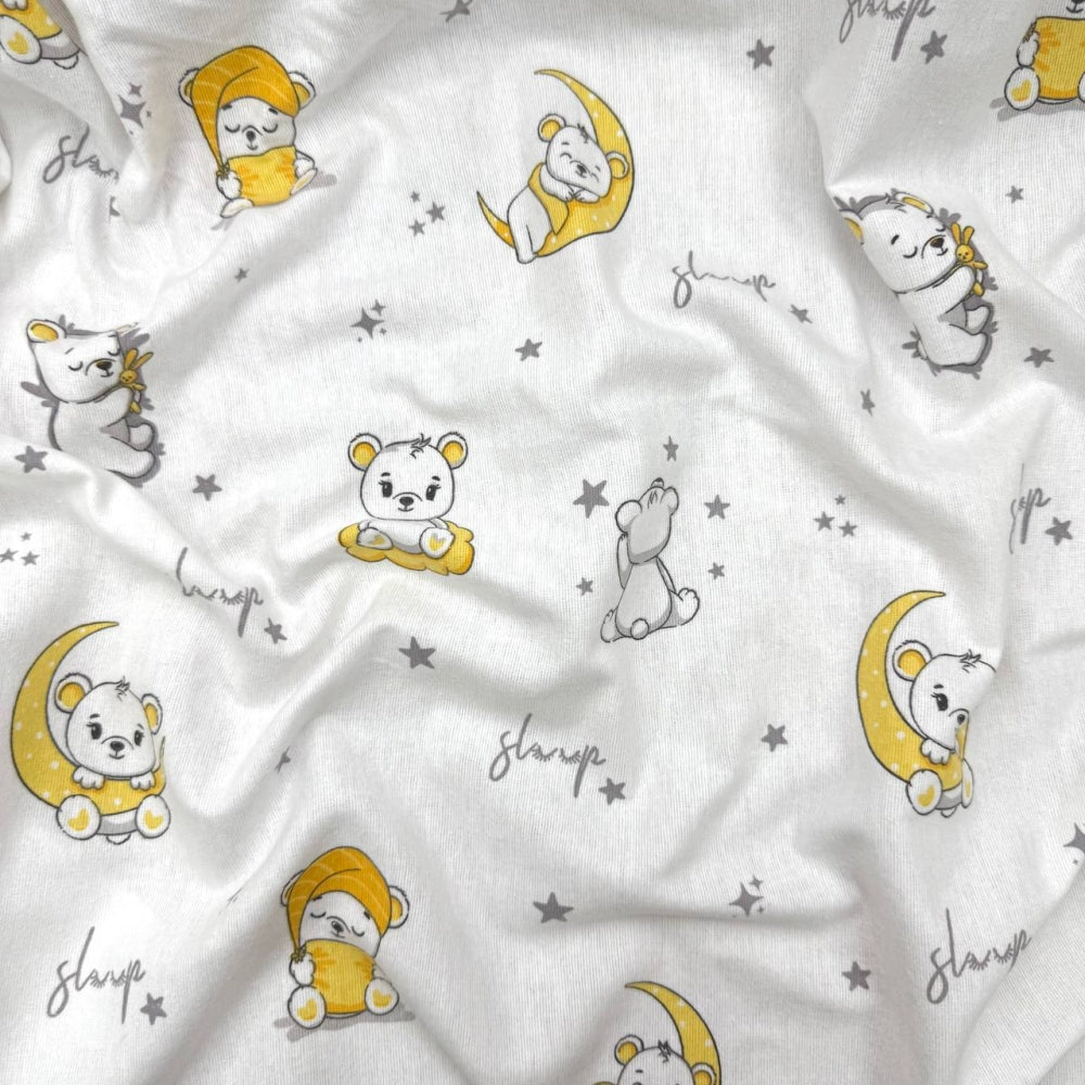 Flanelová plienka pre bábätko Sleep žltá