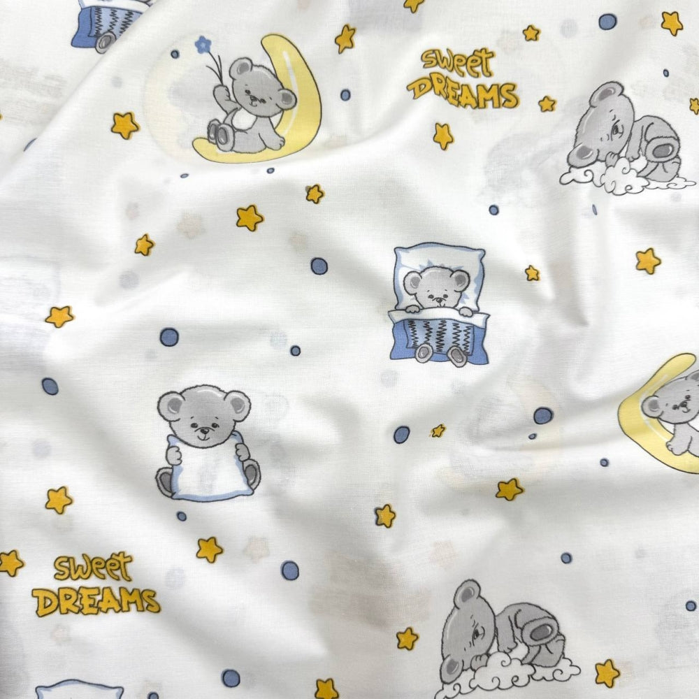Bavlnená látková plienka Sweet Dream pre bábätko – svetlomodrá