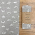 Bavlnená látková plienka korunky na béžovej