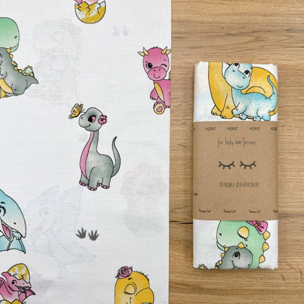Bavlnená látková plienka Dino Baby