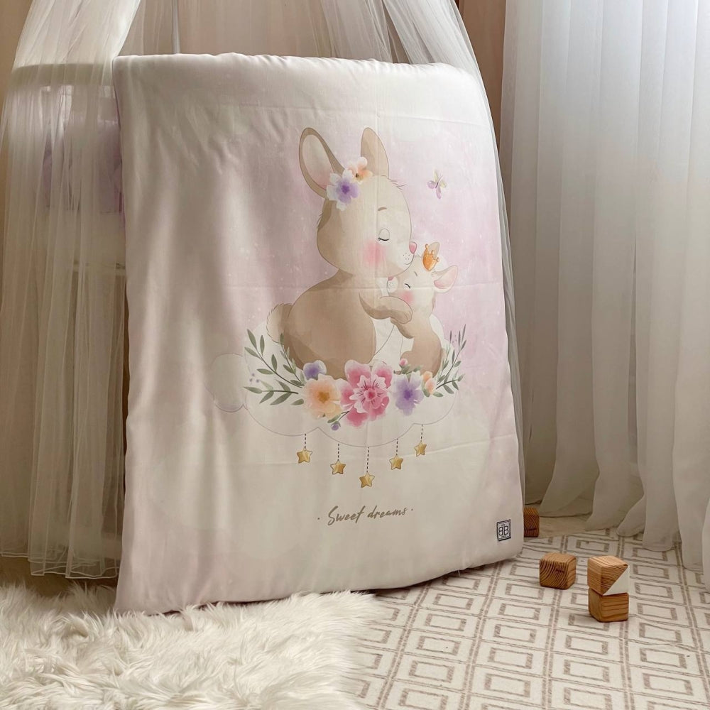 Výbavička do postieľky Sweet Dream – zajačik s mamou