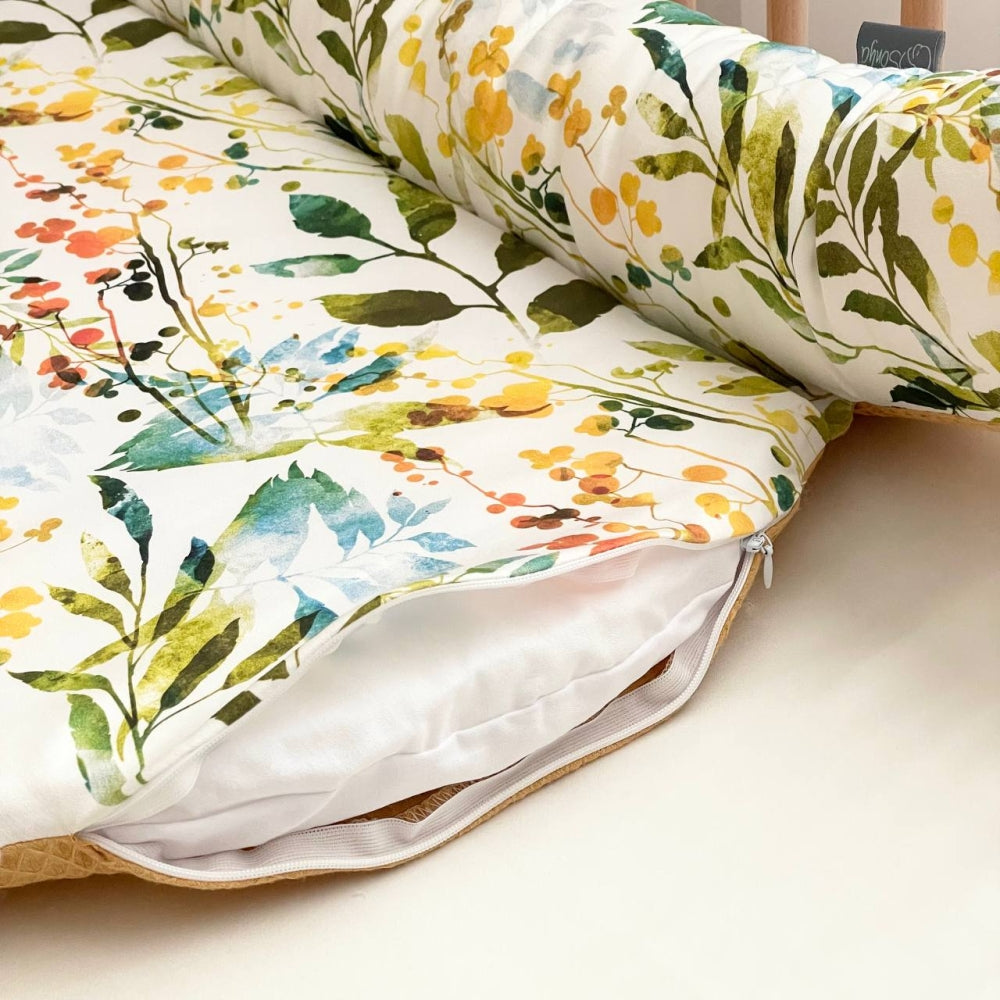 Detský kokon Nordic – Boho horčicový