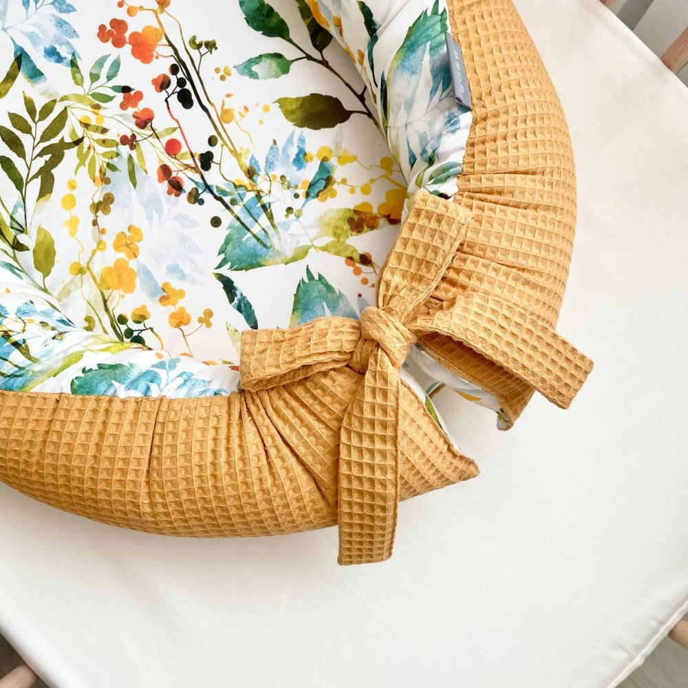 Detský kokon Nordic – Boho horčicový