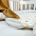 Hniezdo pre bábätko Baby Design – Dino horčicové