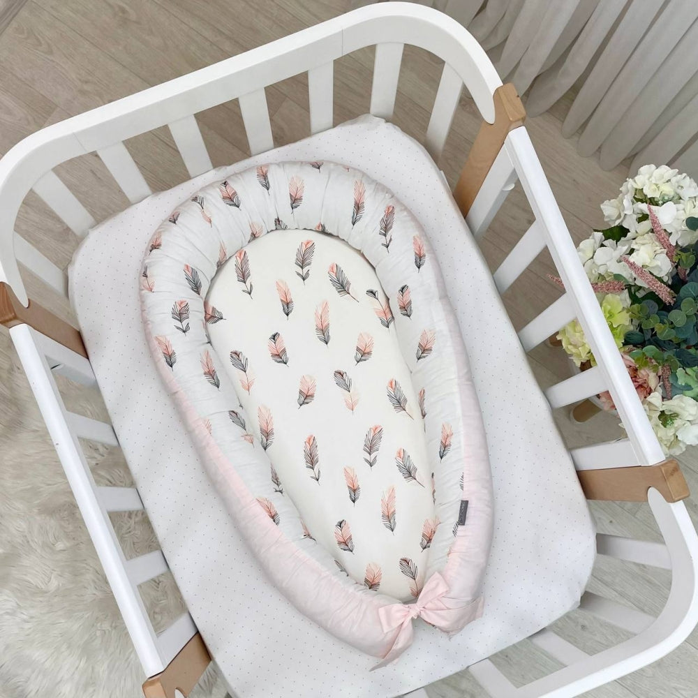 Hniezdo pre bábätko Baby Design – pierko púdrové