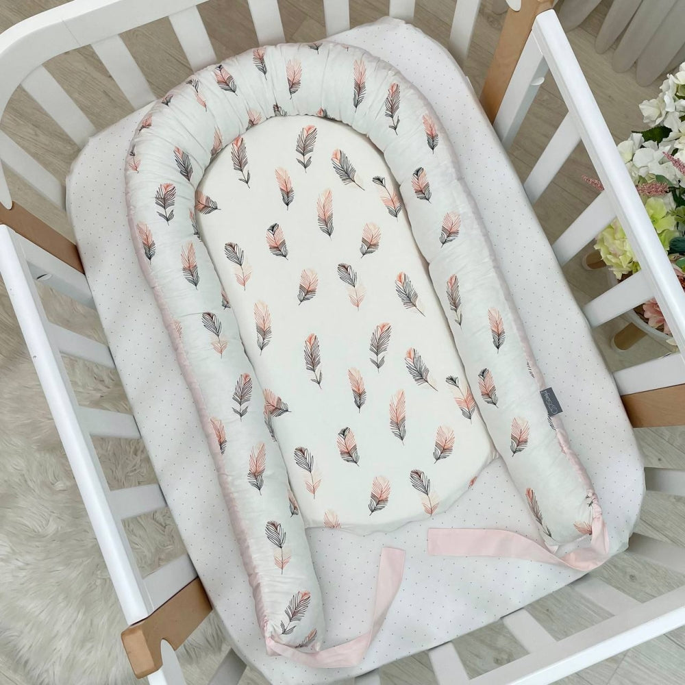 Hniezdo pre bábätko Baby Design – pierko púdrové