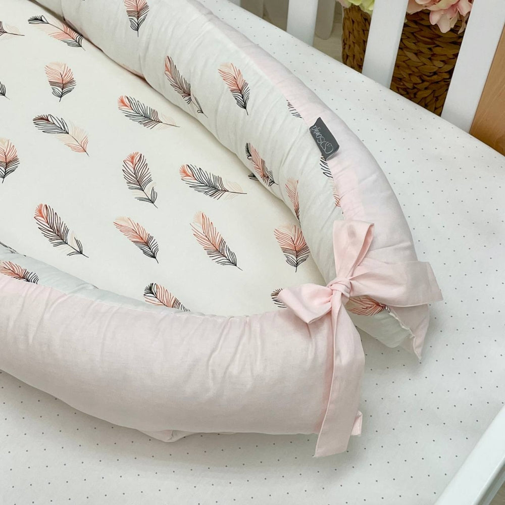 Hniezdo pre bábätko Baby Design – pierko púdrové