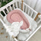 Hniezdo pre bábätko Baby Design – hviezdy na púdrovej