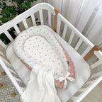 Hniezdo pre bábätko Baby Design – hviezdy na púdrovej