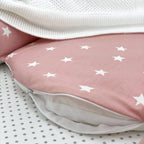 Hniezdo pre bábätko Baby Design – hviezdy na púdrovej
