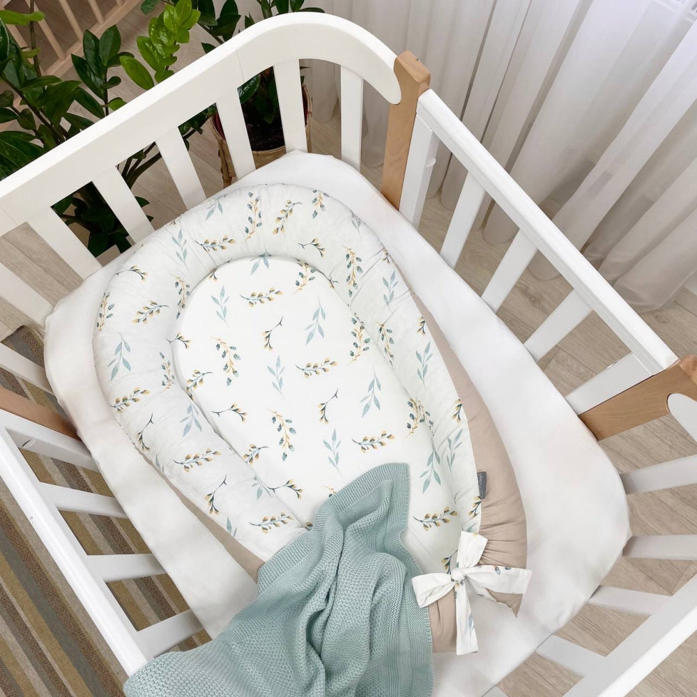 Hniezdo pre bábätko Baby Design – vetvičky mačiek mätové