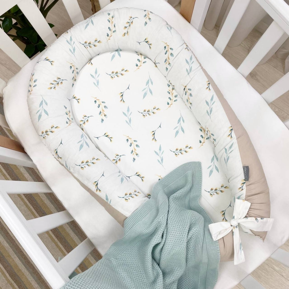 Hniezdo pre bábätko Baby Design – vetvičky mačiek mätové