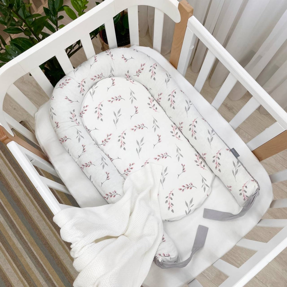 Hniezdo pre bábätko Baby Design – vetvičky mačiek púdrové