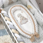 Detské hniezdo pre bábätko Kolekcia č. 6 – detské baránky béžové