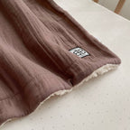 Zateplená deka pre bábätko taupe 80 × 100 cm