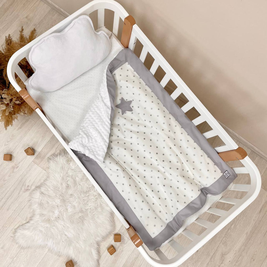 Detská zavinovačka Kolekcia č. 7 – sivé obláčiky