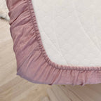 Mušelínová plachta do postieľky 120 × 60 cm – levanduľová