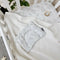 Mušelínový vankúš s uškami Baby Dear – sivý