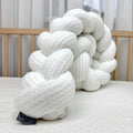Pletený mantinel do postieľky DreamLand 120 cm biely