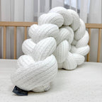 Pletený mantinel do postieľky DreamLand 120 cm biely