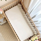 Pletený mantinel do postieľky DreamLand 120 cm latte