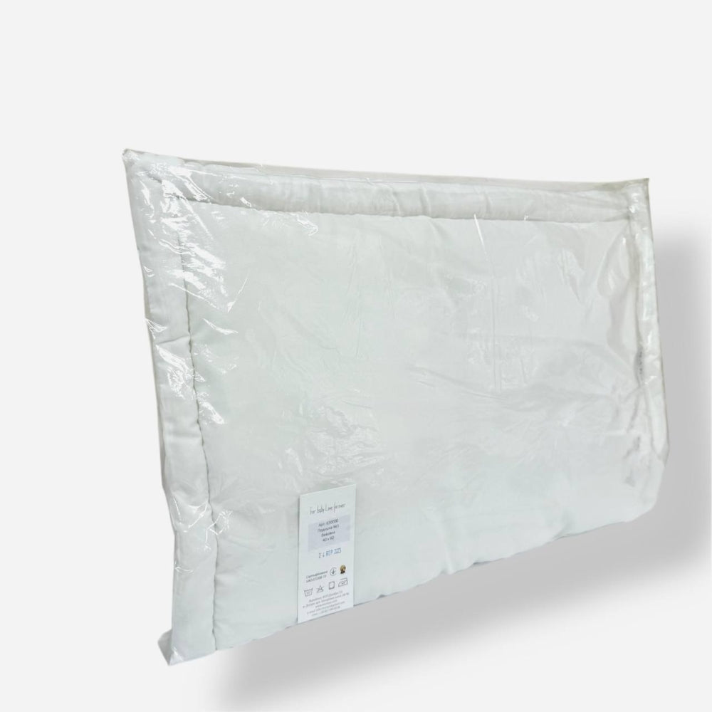 Bavlnený plochý vankúš 40 × 60 cm z labutieho páperia