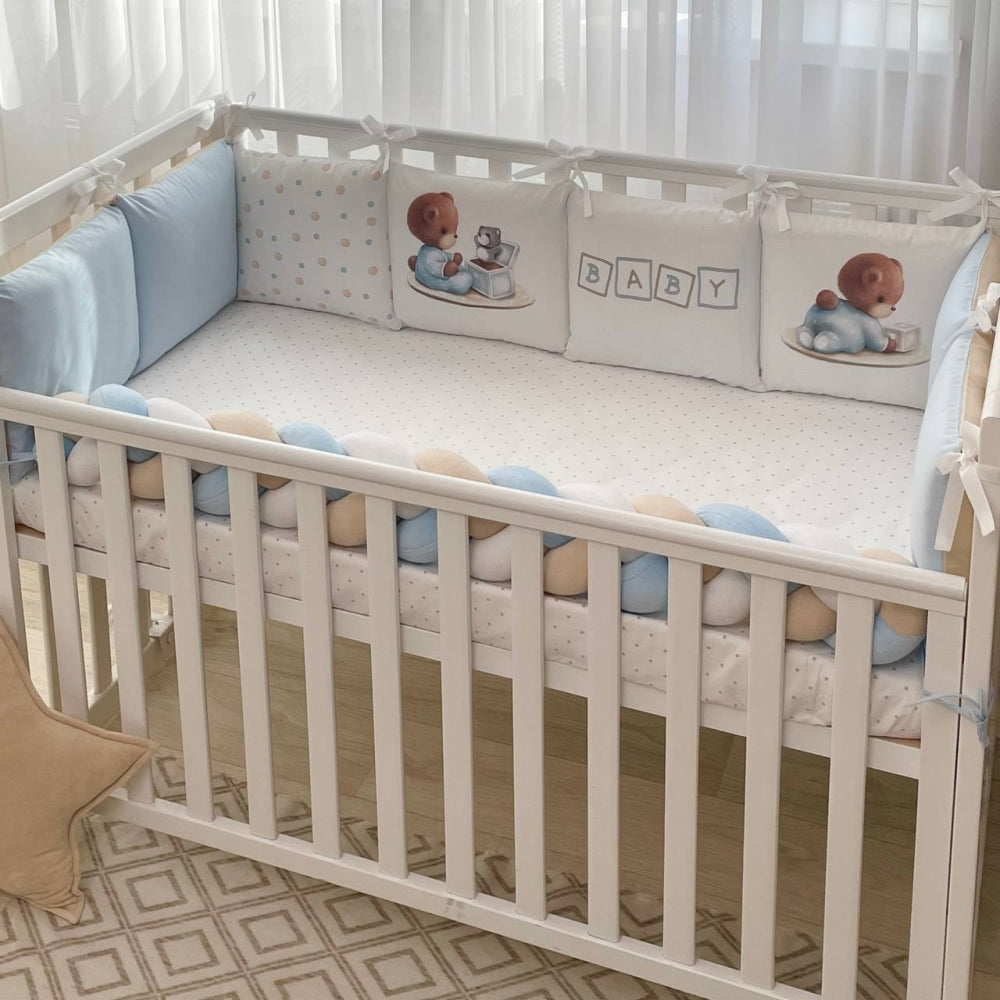 Mantinely do postieľky Art Design s vrkočom a plachtou – Baby Teddy