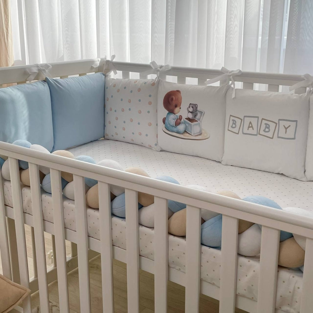 Mantinely do postieľky Art Design s vrkočom a plachtou – Baby Teddy