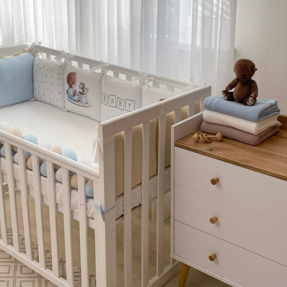Mantinely do postieľky Art Design s vrkočom a plachtou – Baby Teddy