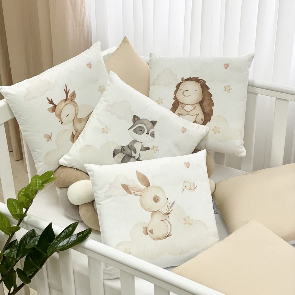 Mantinely do postieľky Art Design s vrkočom a plachtou – Friends béžový