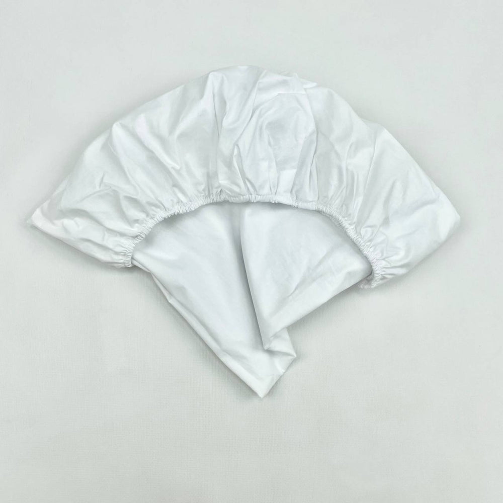 Chránič matraca do postieľky 70 × 120 cm – biely, ovál