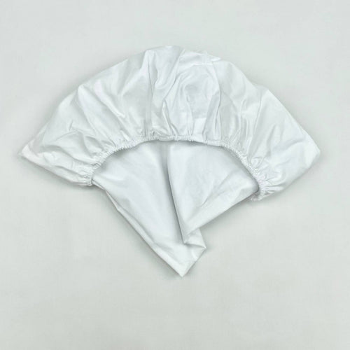 Chránič matraca do postieľky 70 × 120 cm – biely, ovál