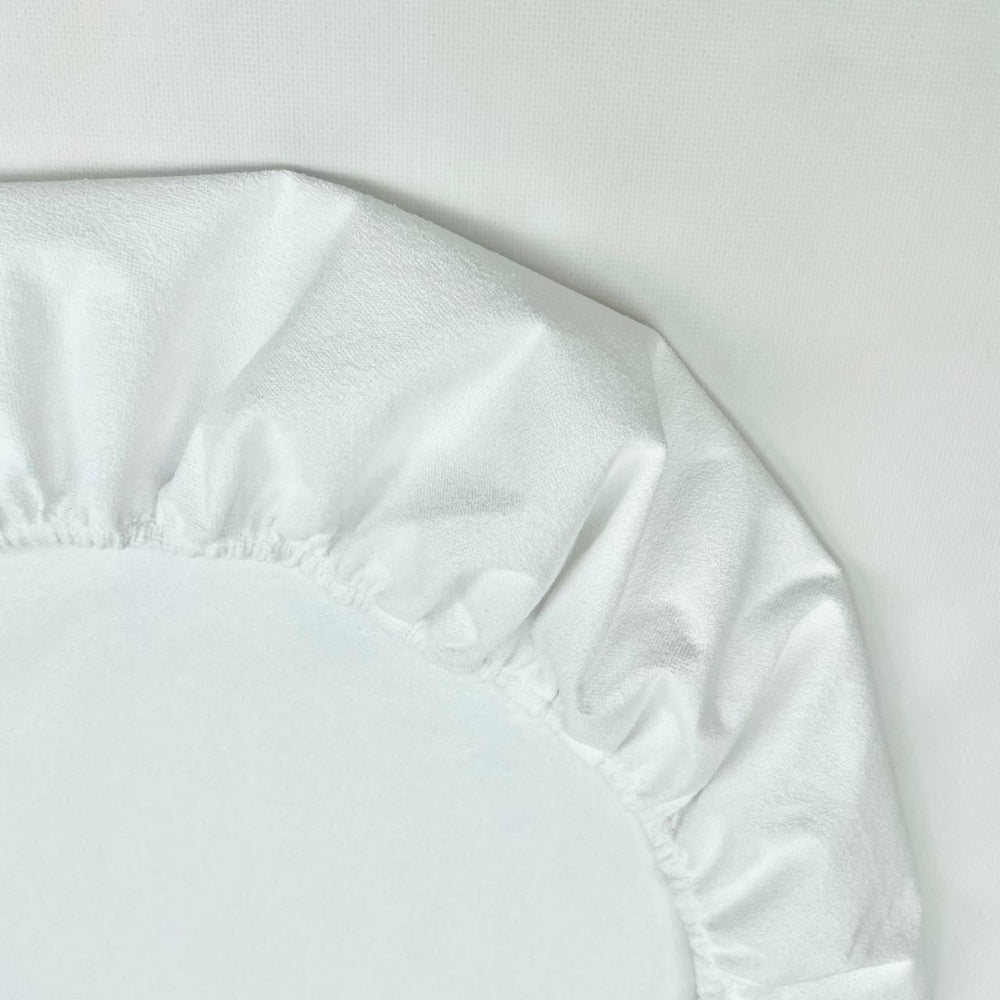 Chránič matraca do postieľky 70 × 120 cm – biely, ovál