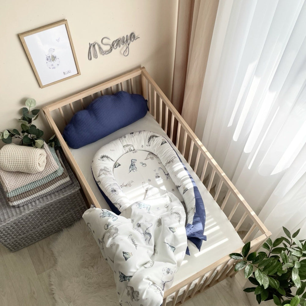 Detská deka Nordic Dino modrá