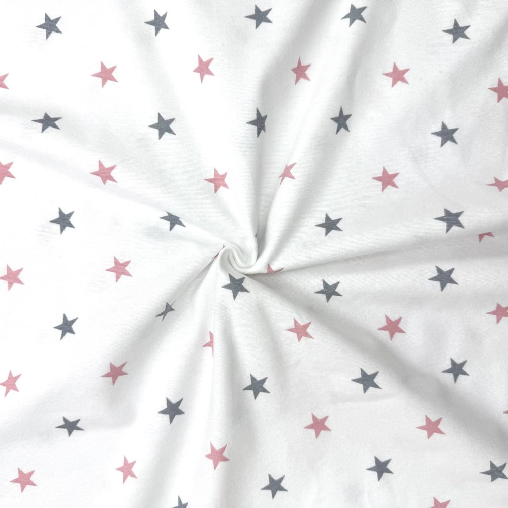 Flanelové plienky Soft Stars, súprava 80 × 100 cm –púdrová