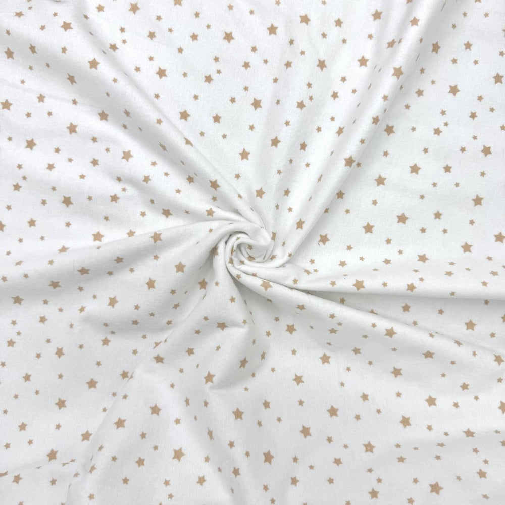 Flanelové plienky Stars Galaxy, súprava 80 × 100 cm – béžová