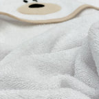 Detská osuška s kapucňou Teddy – biela