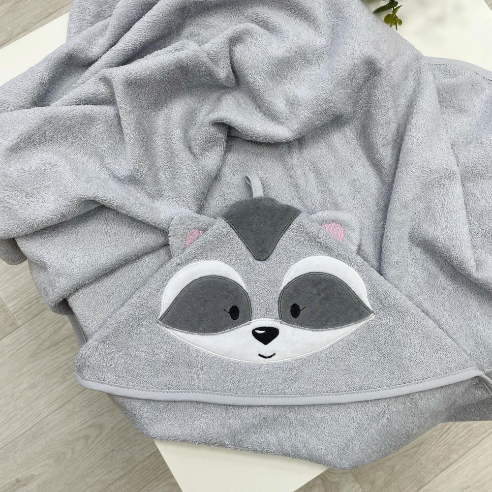 Detská osuška s kapucňou Jeleník – sivá