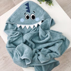 Detská osuška s kapucňou Dino – mätová