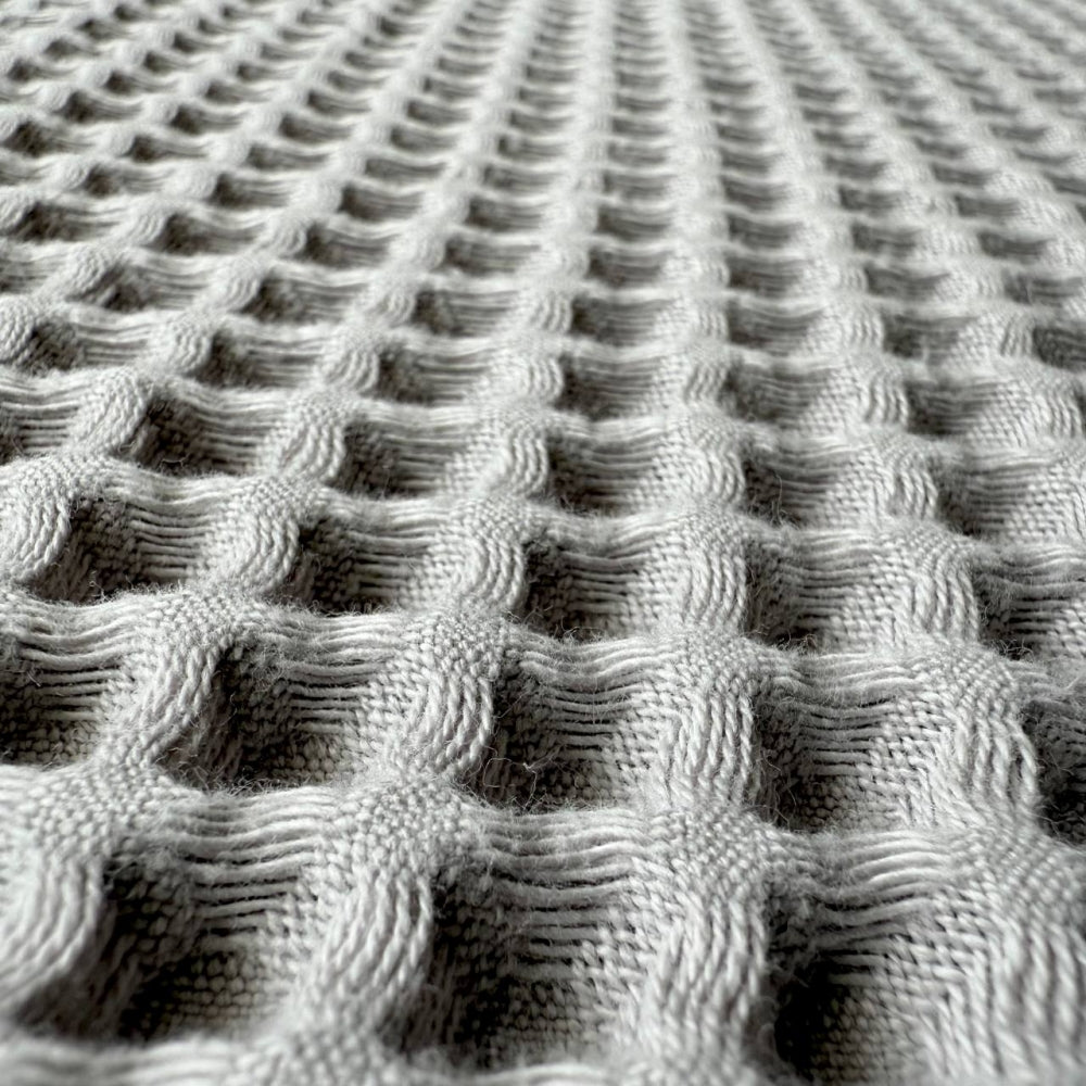 Vaflový uterák s kapucňou pre bábätko sivý, 90 × 90 cm