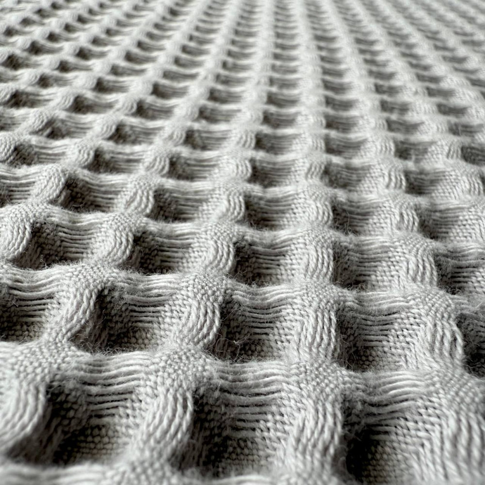 Vaflový uterák s kapucňou pre bábätko sivý, 90 × 90 cm
