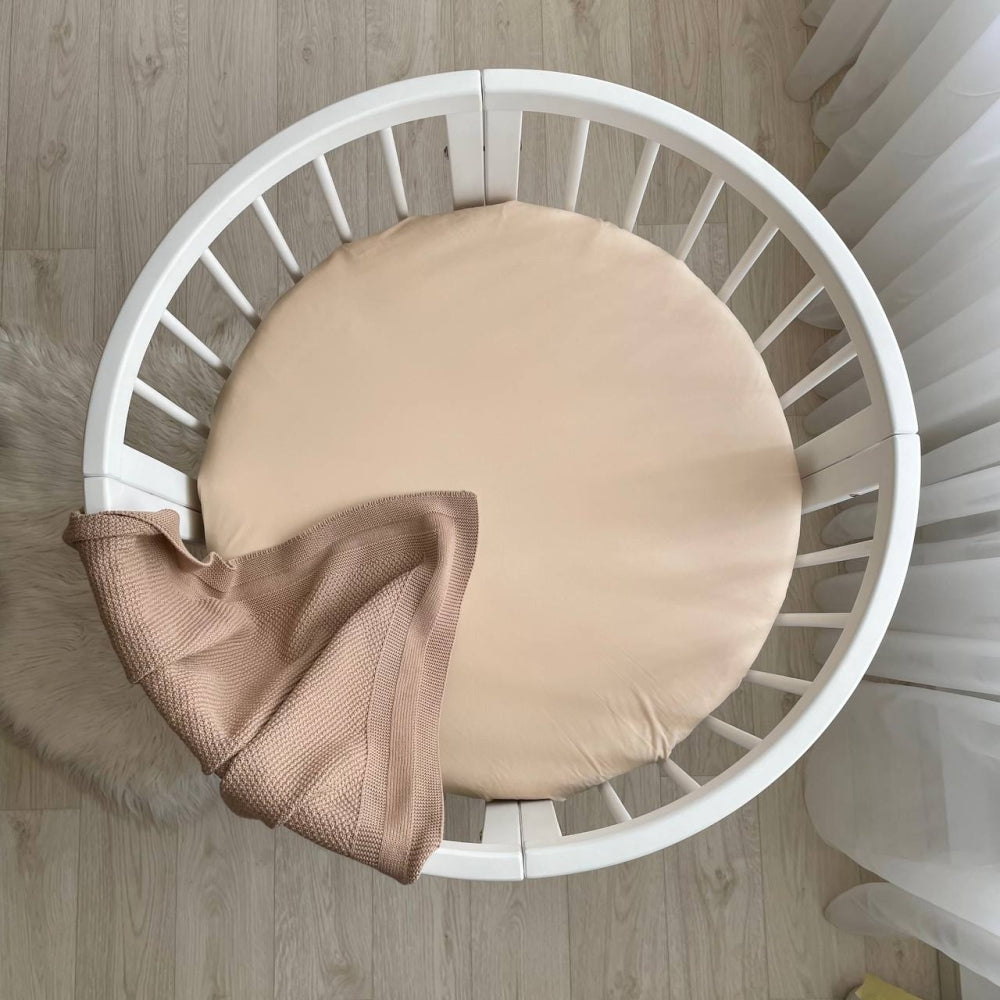 Plachta do detskej postieľky 70 × 70 cm – béžová
