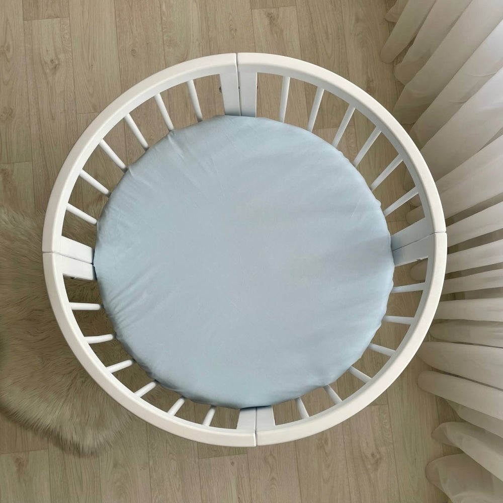 Plachta do detskej postieľky 70 × 70 cm – modrá