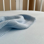 Plachta do detskej postieľky 70 × 70 cm – modrá