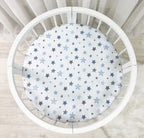 Detská plachta do postieľky Stars 70 × 70 cm – modrá