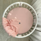 Plachta do detskej postieľky 70 × 70 cm – tmavo-púdrová