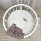 Plachta do detskej postieľky 70 × 70 cm – biela