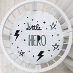 Detská plachta s potlačou do postieľky 70 × 70 cm – Little Hero