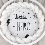 Detská plachta s potlačou do postieľky 70 × 70 cm – Little Hero