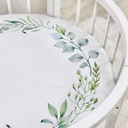 Detská plachta s potlačou do postieľky 70 × 70 cm – Zelený veniec